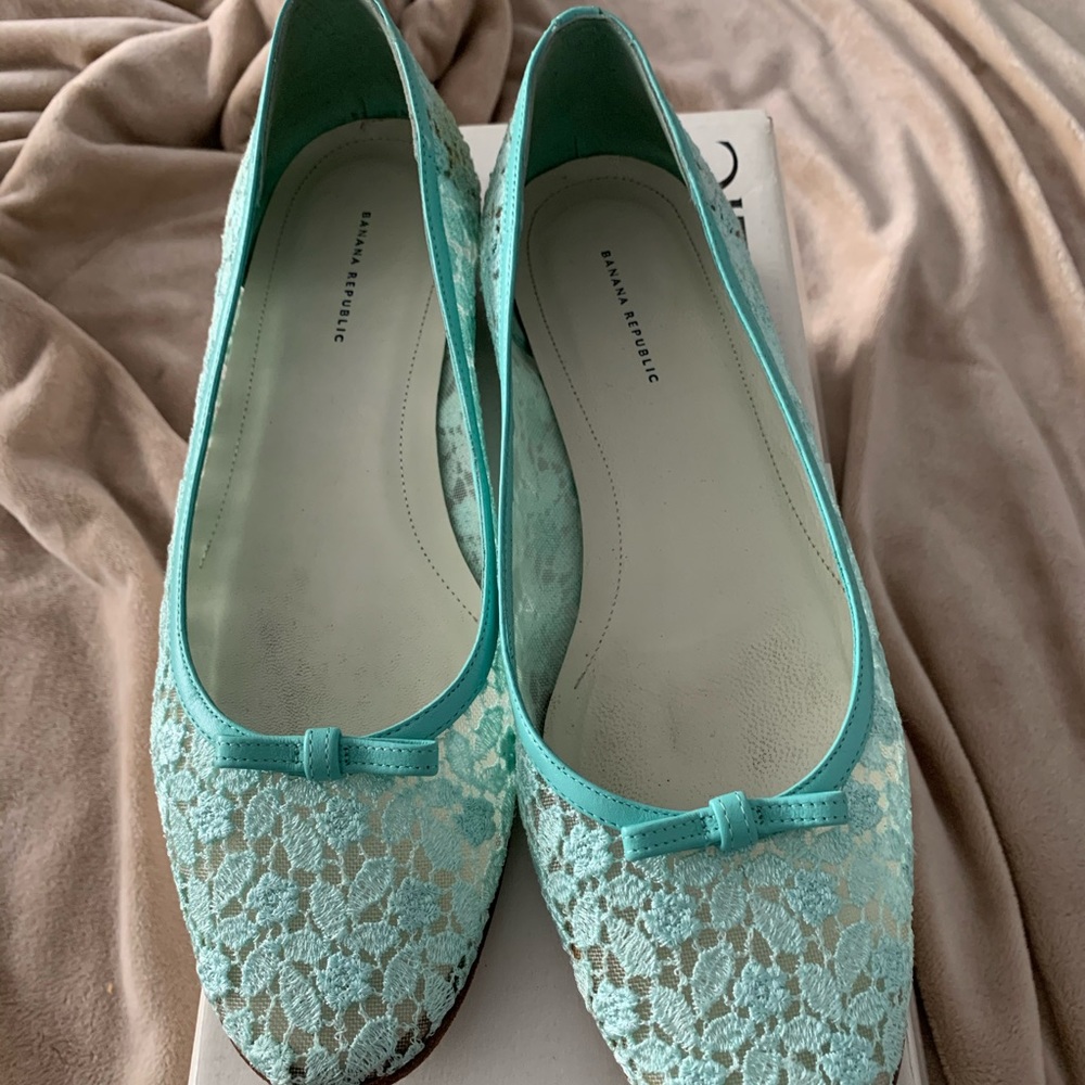 Aqua flats from Banana Republic